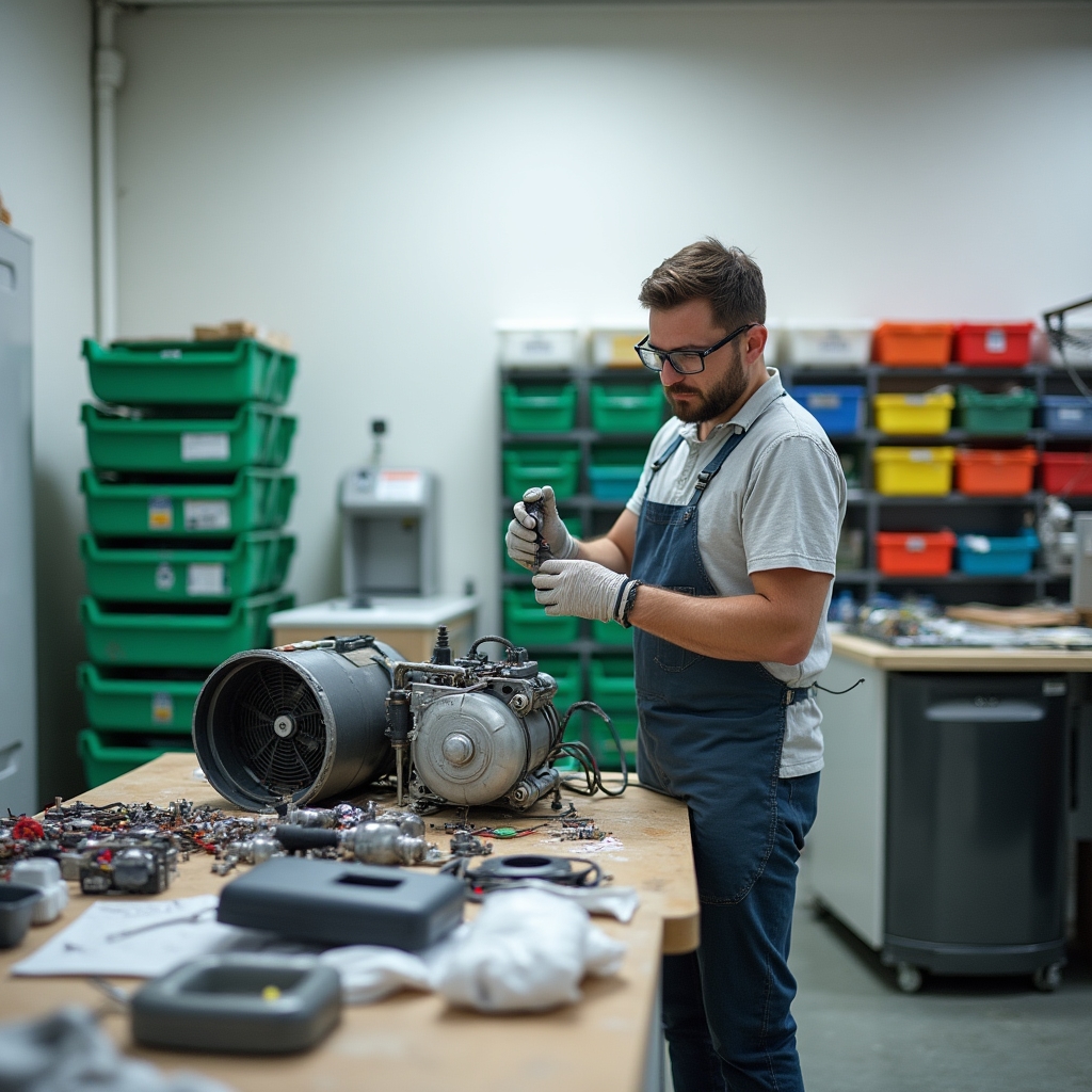 Экологичная разборка бытовой техники в мастерской