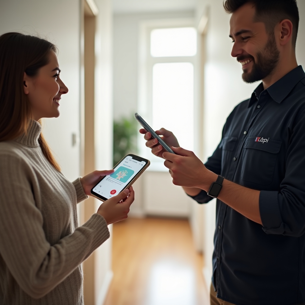Передача оплаты наличными при приёме техники