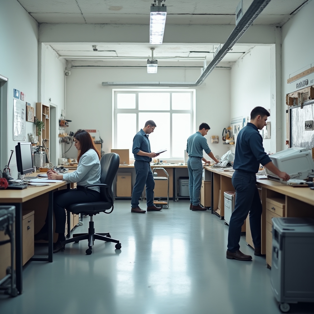 Команда Keeprix Store в рабочей мастерской